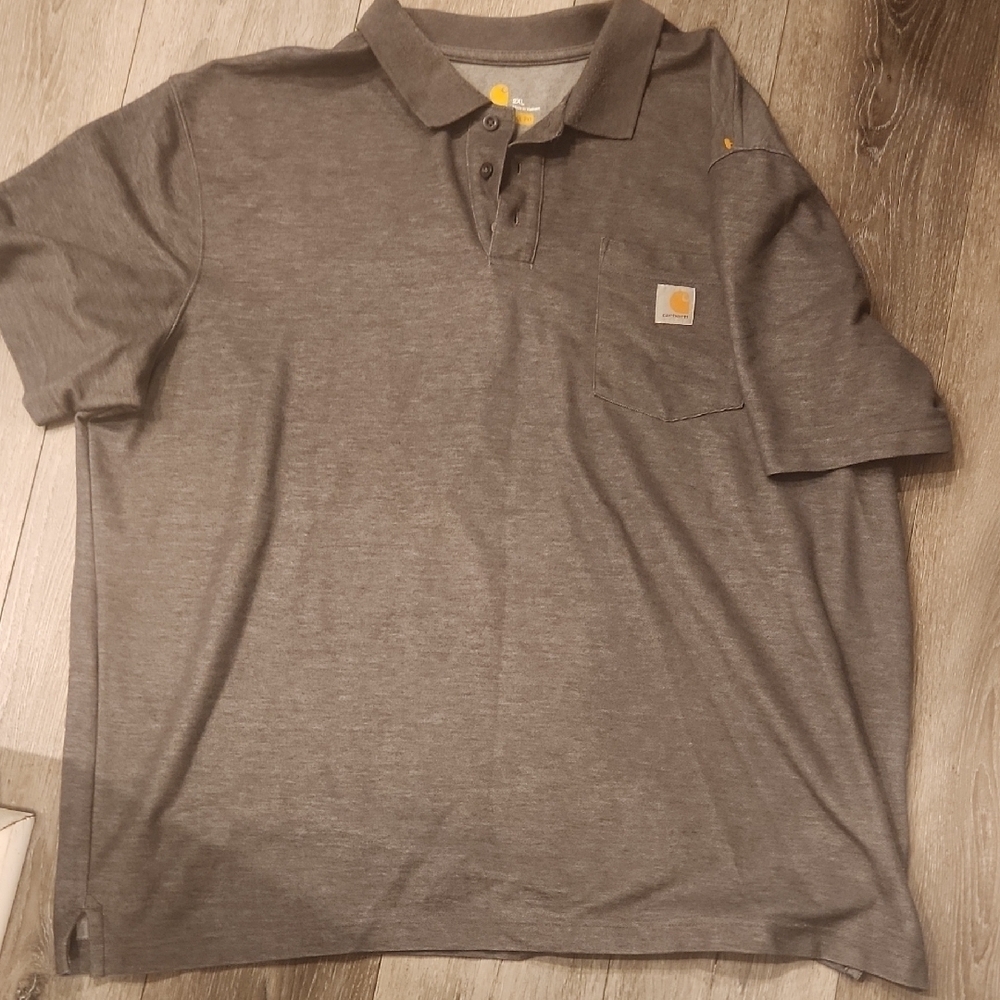 Carhartt Gray Polo Shirt Classic Style